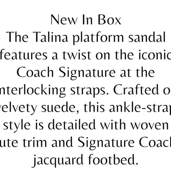 COACH Talina platform sandals. - Picture 2 of 3